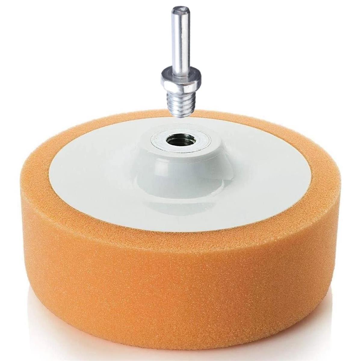 Dekor 1803 Turuncu Pasta Polisaj Süngeri (Vidalı) 17 CM
