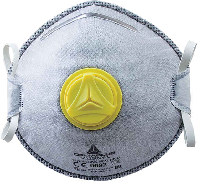 Delta Plus M1200VW FFP2 Aktif Karbon Ventilli Maske (10 Adet)  
