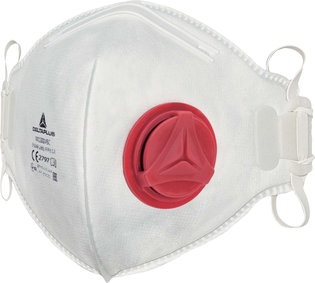 Delta Plus M1300VB FFP3 Ventili Katlanır Maske (10 Adet)  