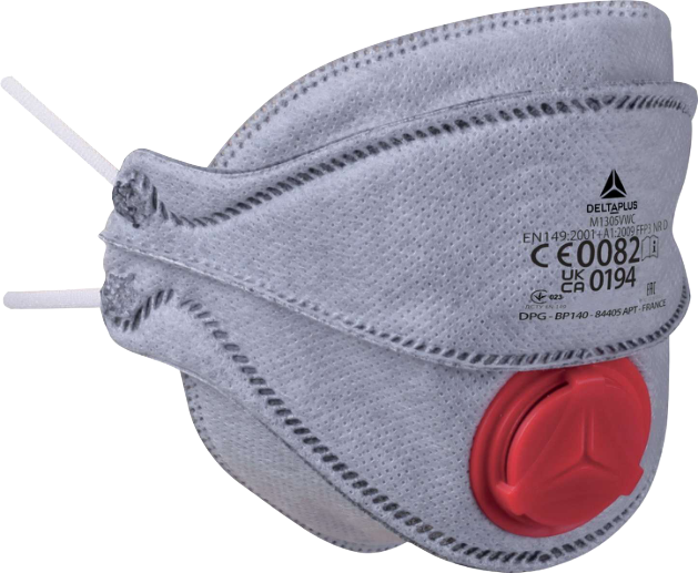 Delta Plus M1305VW FFP3 Aktif Karbonlu Ventilli Maske (10 Adet)  