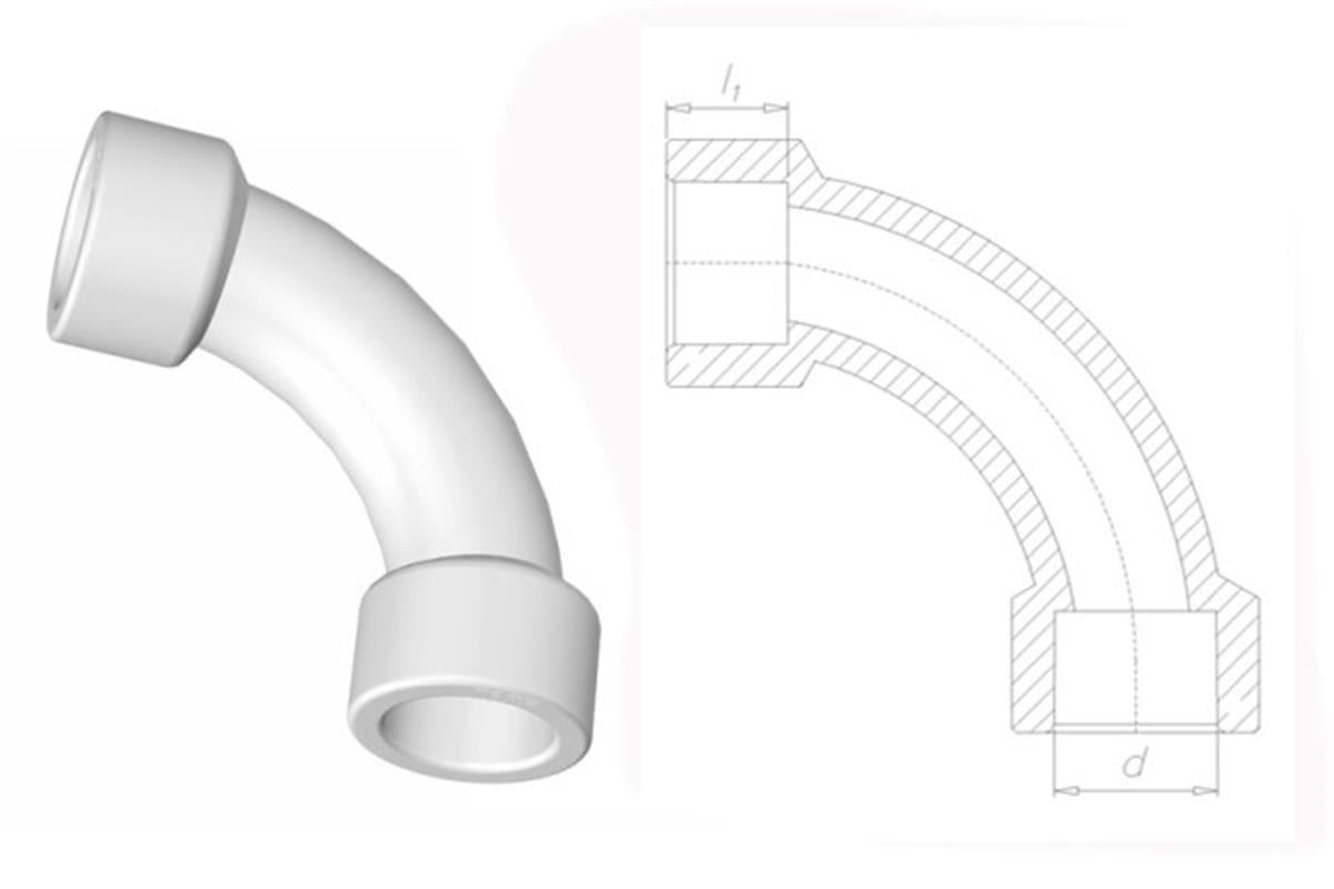Fırat PPRC Kavisli Dirsek Dişi