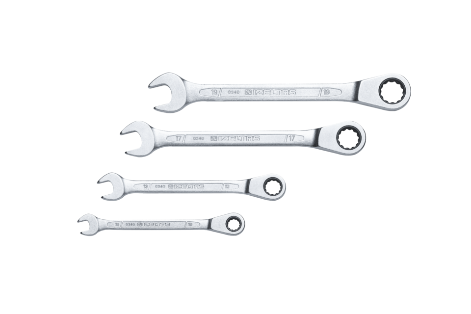 İzeltaş Cırcır Kombine Anahtar Takımı 4 Parça