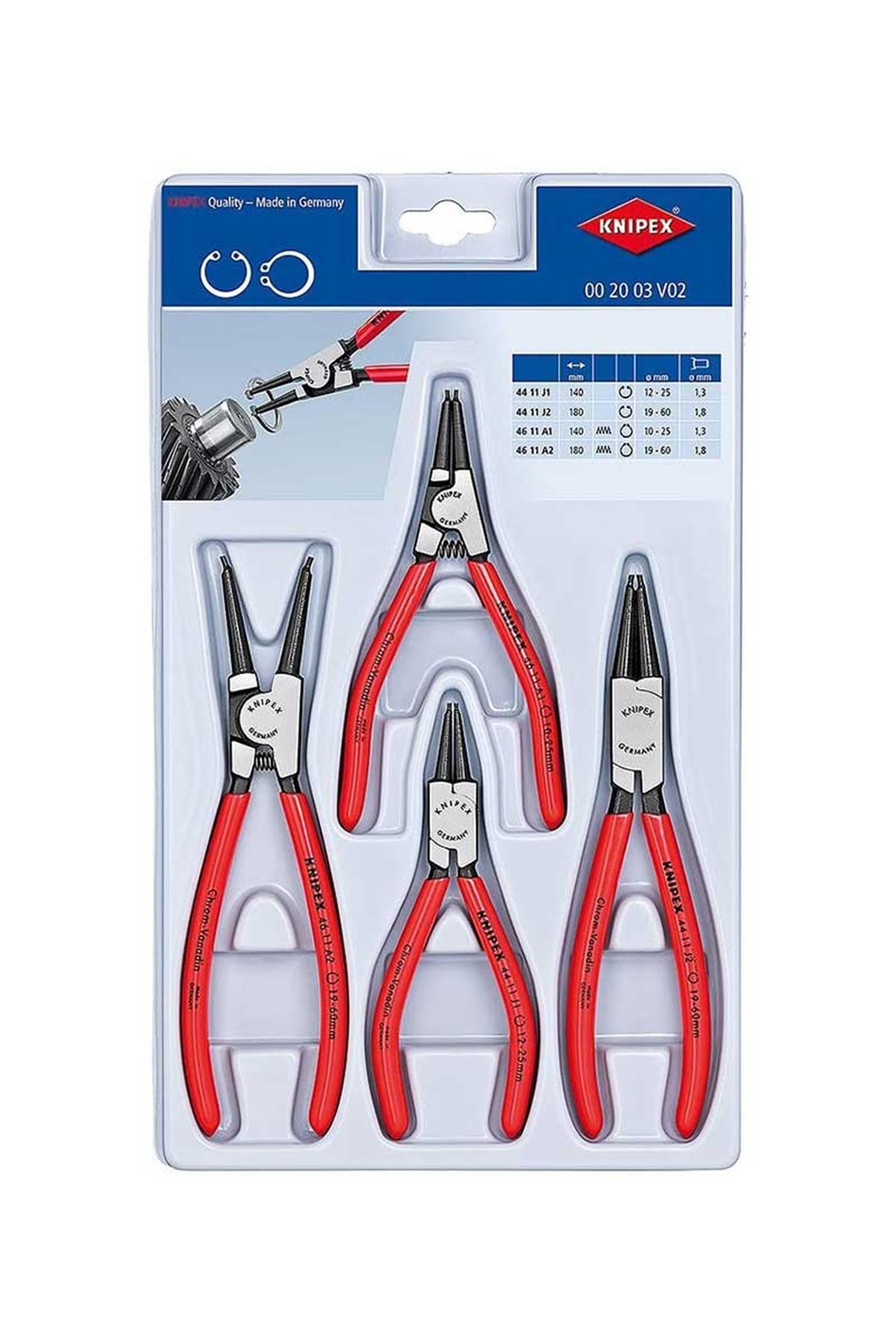 Knipex 00 20 03 V02 Segman Pense Seti 4 Parça