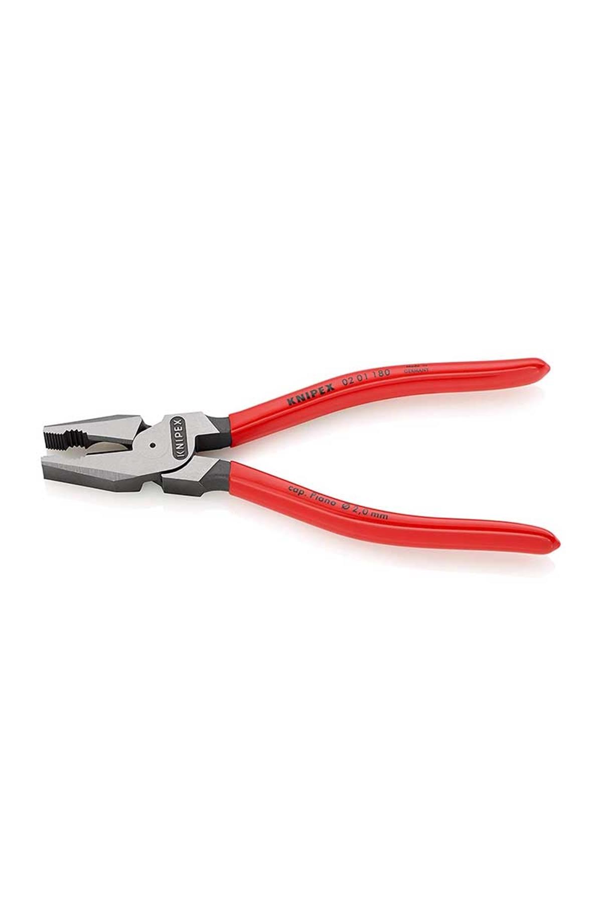 Knipex 02 01 180 Ağır Hizmet Kombine Pense