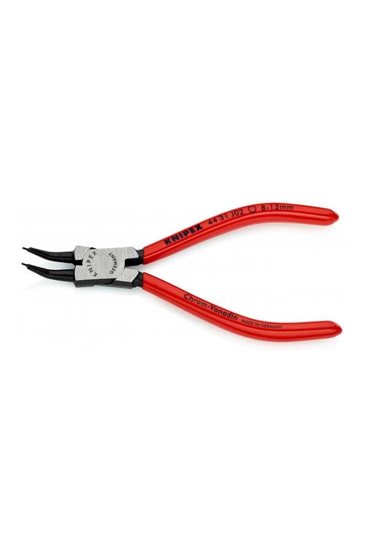 Knipex 44 31 J02 Eğri 45° İç Segman Pensesi