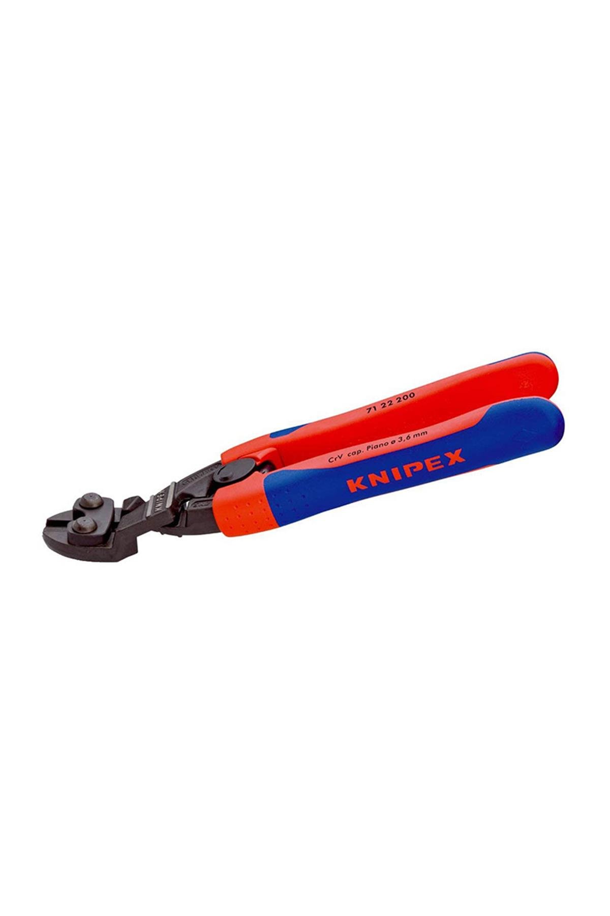 Knipex 71 22 200 Yaylı Eğri 20° Mafsallı Keski