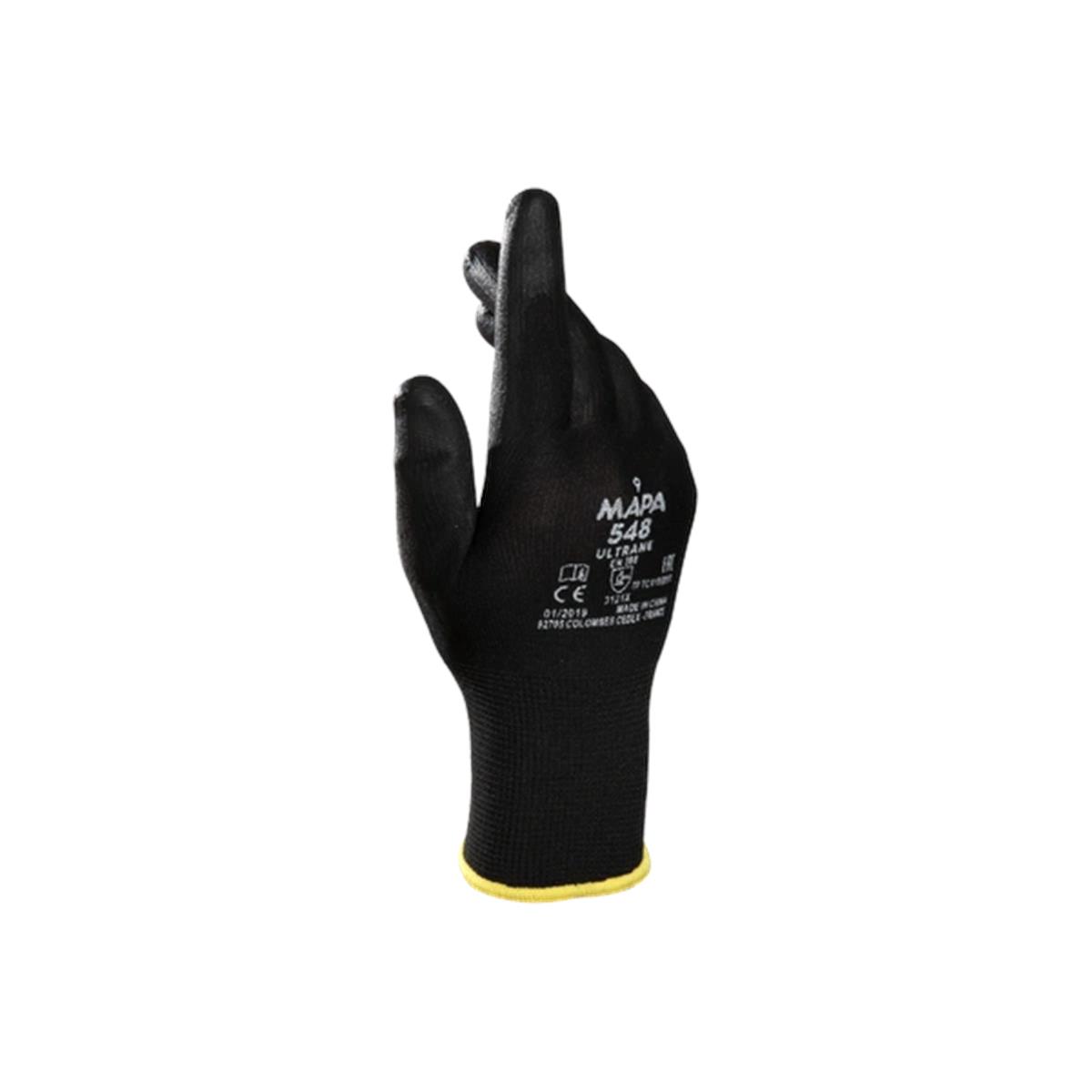 Mapa Ultrane 548 Siyah Poliüretan Eldiven  