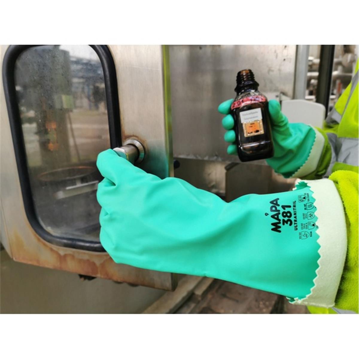 Mapa Ultranitril 381 Kimyasal Eldiven 35 cm 10 