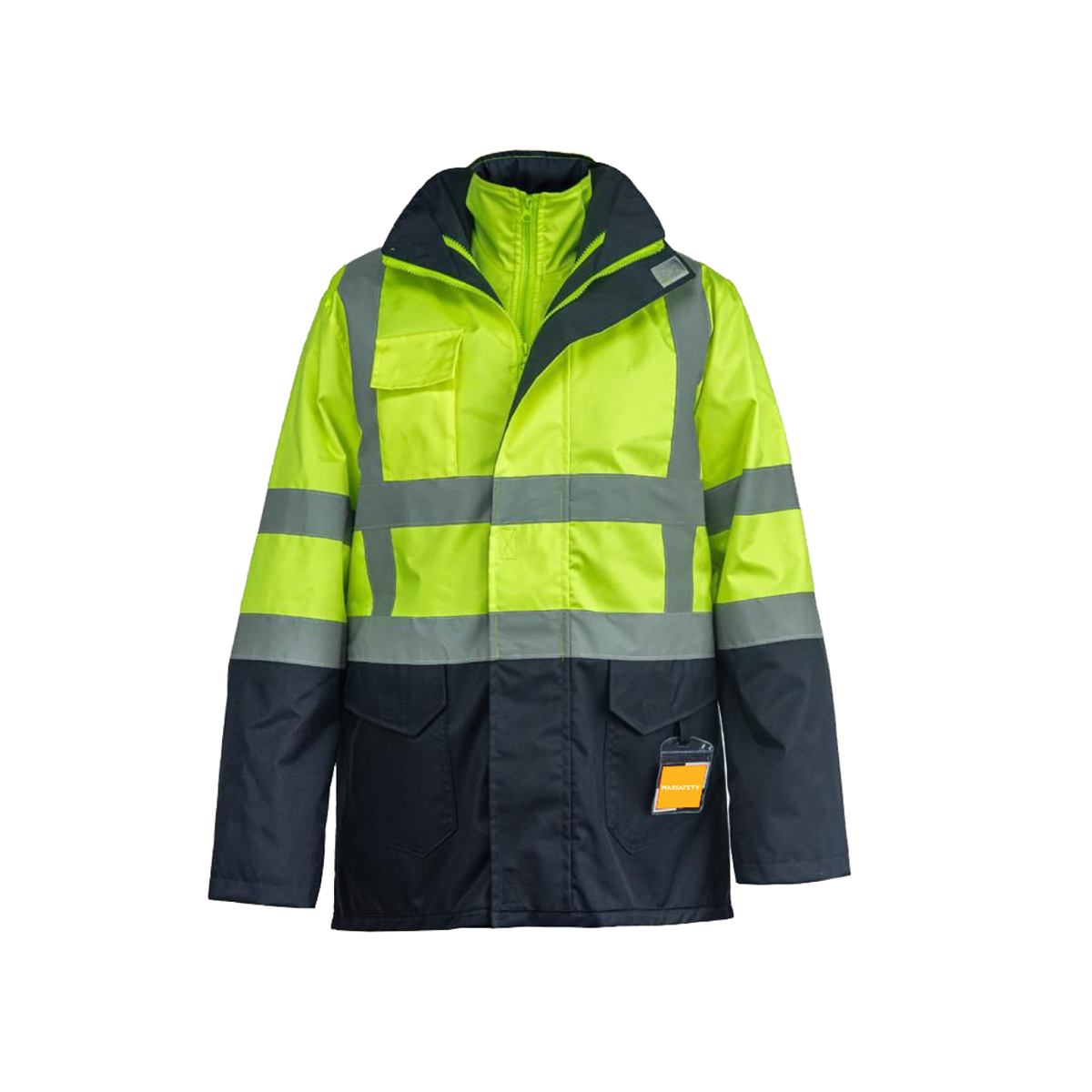 Max Safety WP100 5+1 Oxford Sarı-Lacivert Parka L 