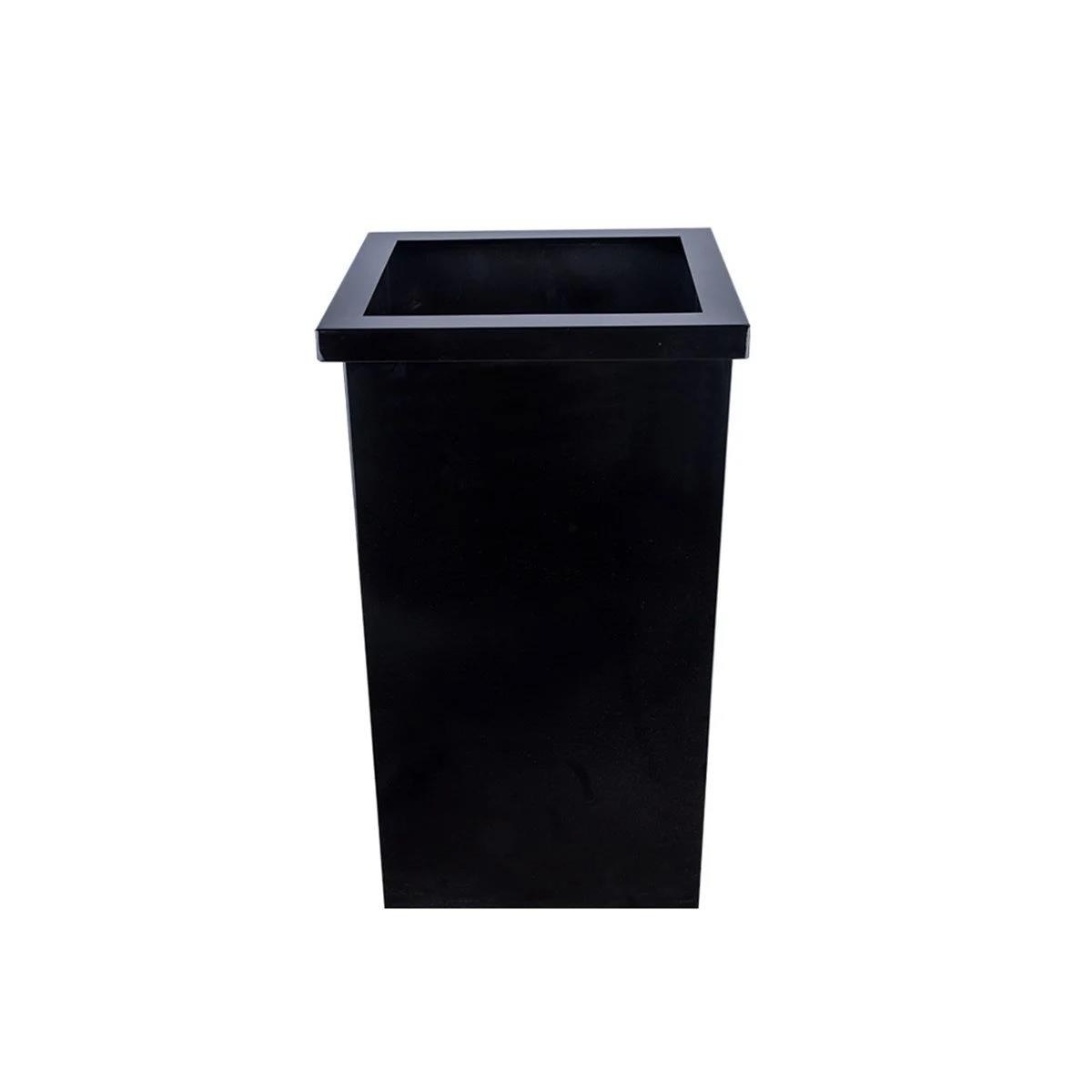 Maxiflow Açık Kapak Çöp Kovası 36 LT Siyah