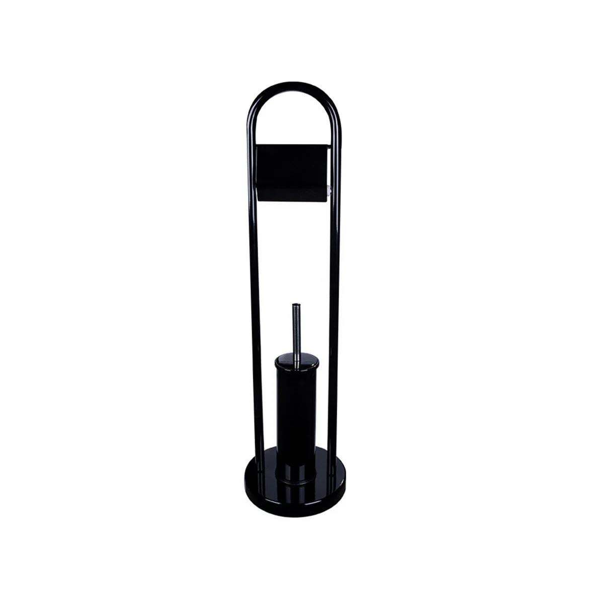 Maxiflow Ayaklı WC Fırçalık Set Siyah