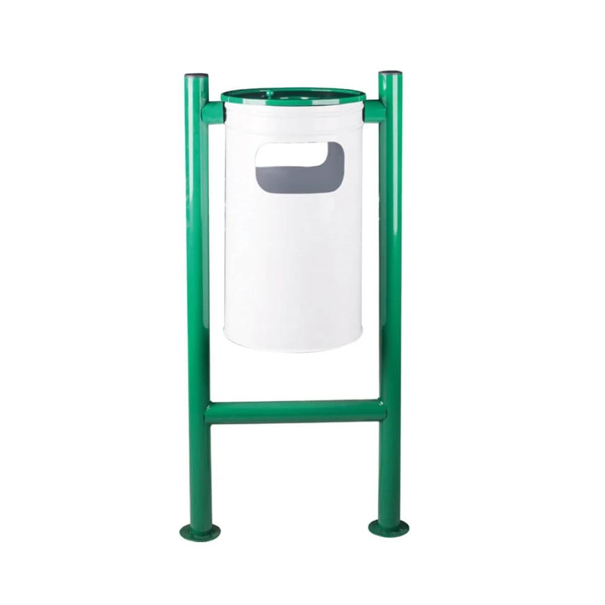 Maxiflow Boru Tipi Düz Dış Mekan Çöp Kovası