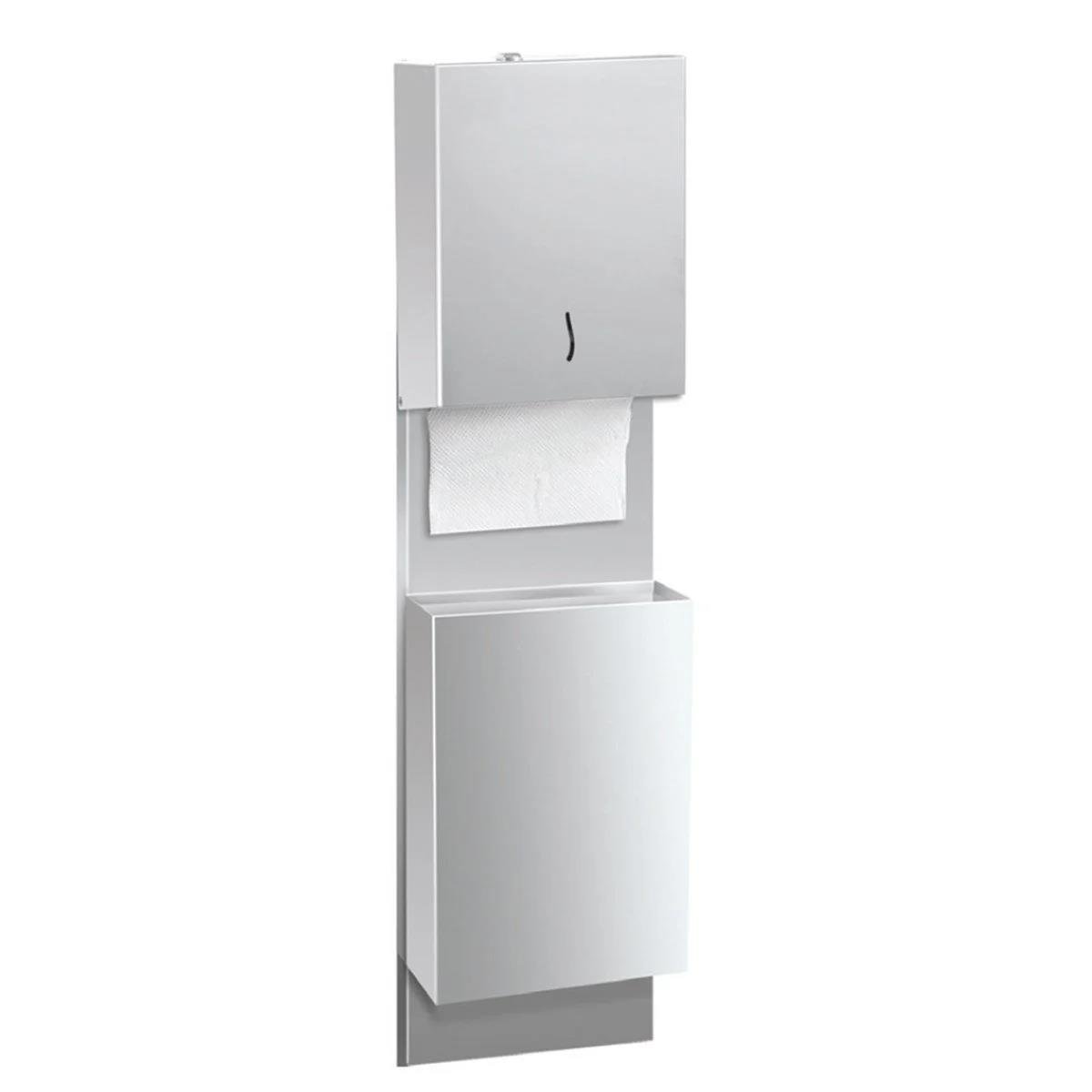 Maxiflow Çöp Kovalı Kağıtlık Düz Krom