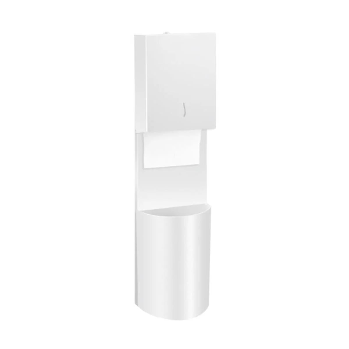 Maxiflow Çöp Kovalı Kağıtlık Oval Beyaz