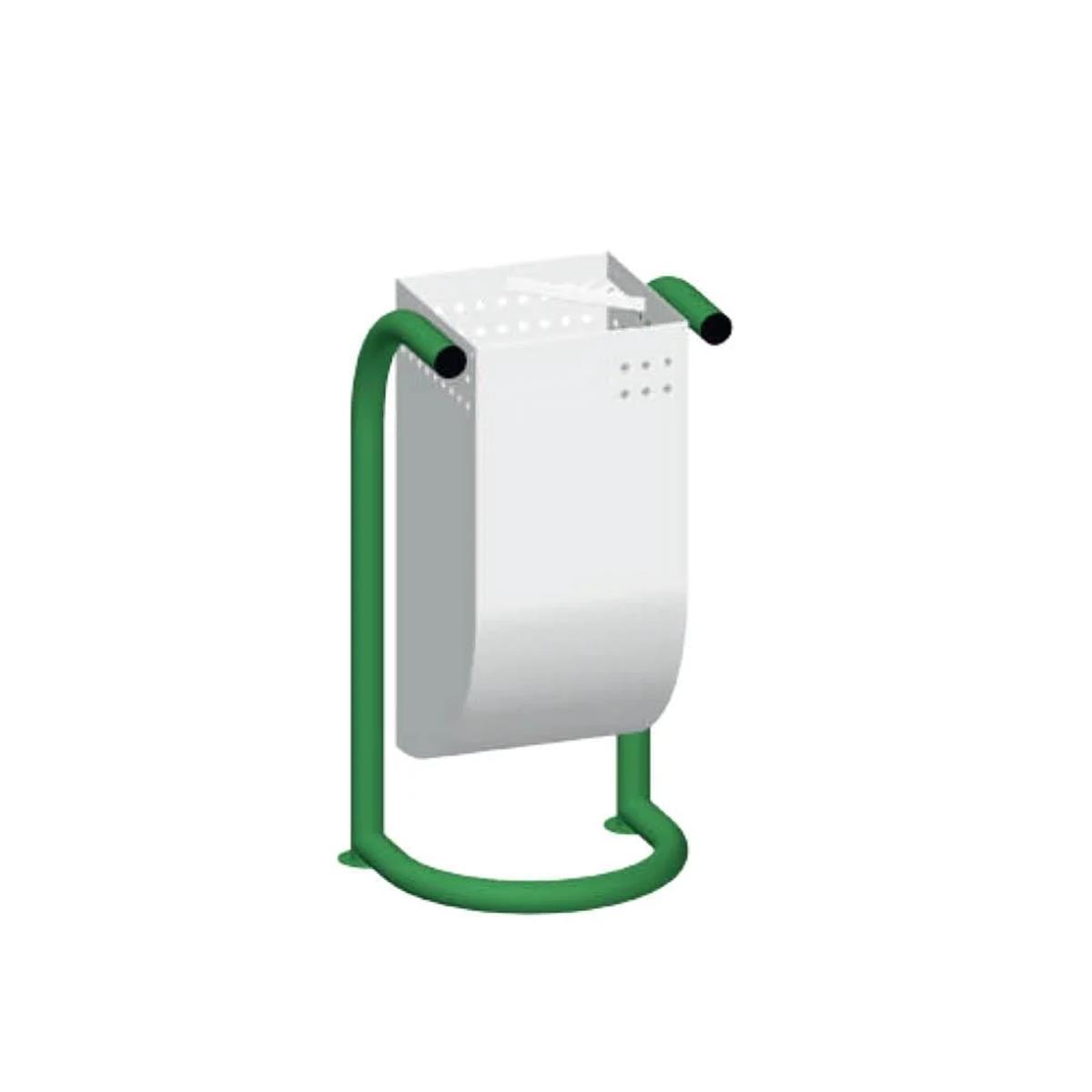 Maxiflow Dirsekli Borulu Dış Mekan Çöp Kovası