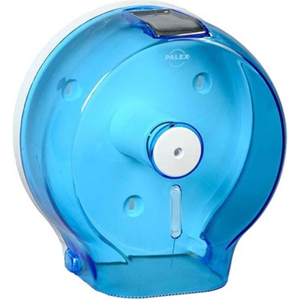 Maxiflow Mini Jumbo Anahtarlı Tuvalet Kağıdı Verici Şeffaf Mavi