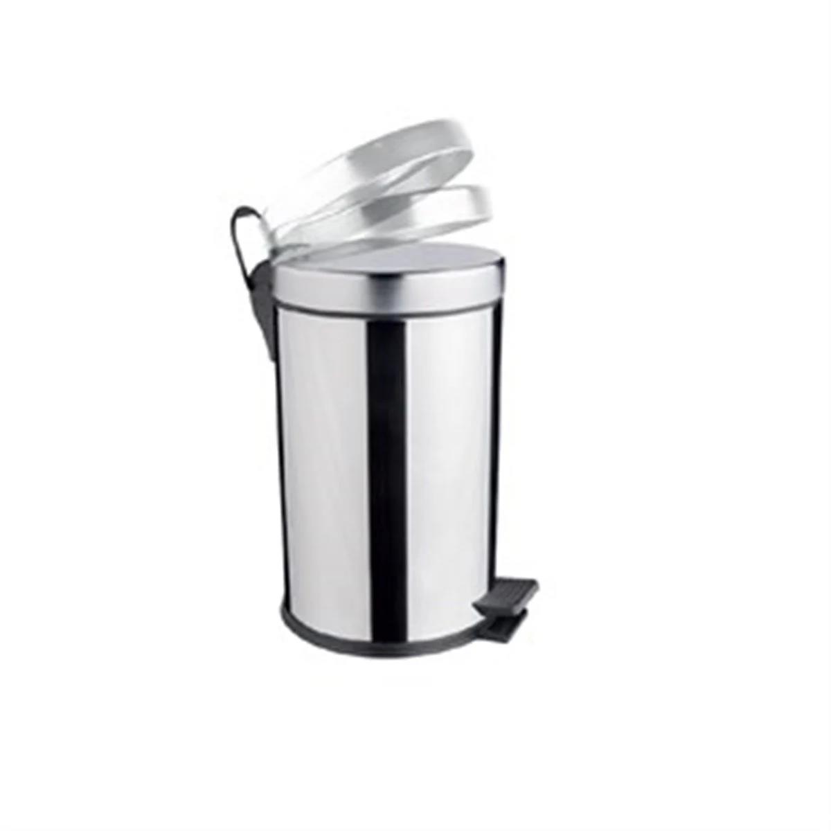 Maxiflow Pedallı Yavaş Kapanır Çöp Kovası Krom