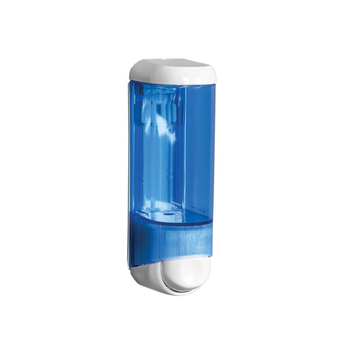 Maxiflow Plastik Sıvı Sabun ve Şampuan Verici (Beyaz-Şeffaf Mavi) 250 ML