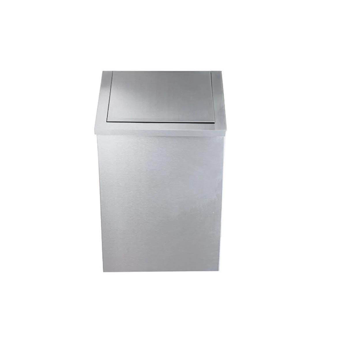 Maxiflow Sallanır Kapak Çöp Kovası Krom