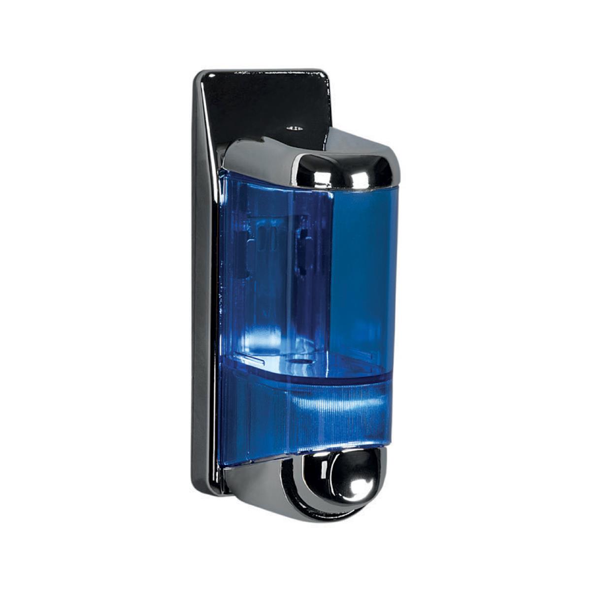 Maxiflow Sıvı Sabun ve Şampuan Verici 170 ML Krom-Şeffaf Mavi