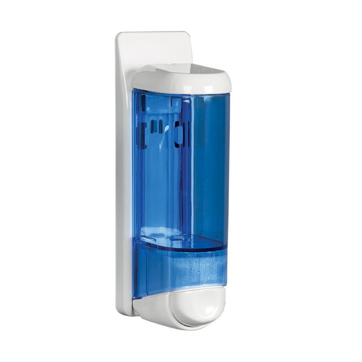 Maxiflow Sıvı Sabun ve Şampuan Verici 250 ML Beyaz/Şeffaf Mavi