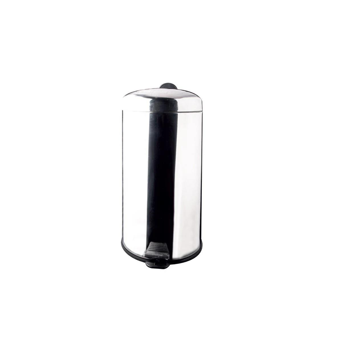 Maxiflow Standart Pedallı Çöp Kovası Bombe Kapak Krom