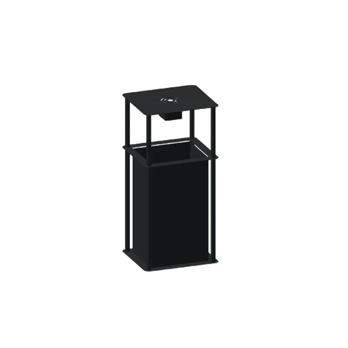 Maxiflow Yuvarlak Kolonlu Küllüklü Çöp Kovası 36 LT