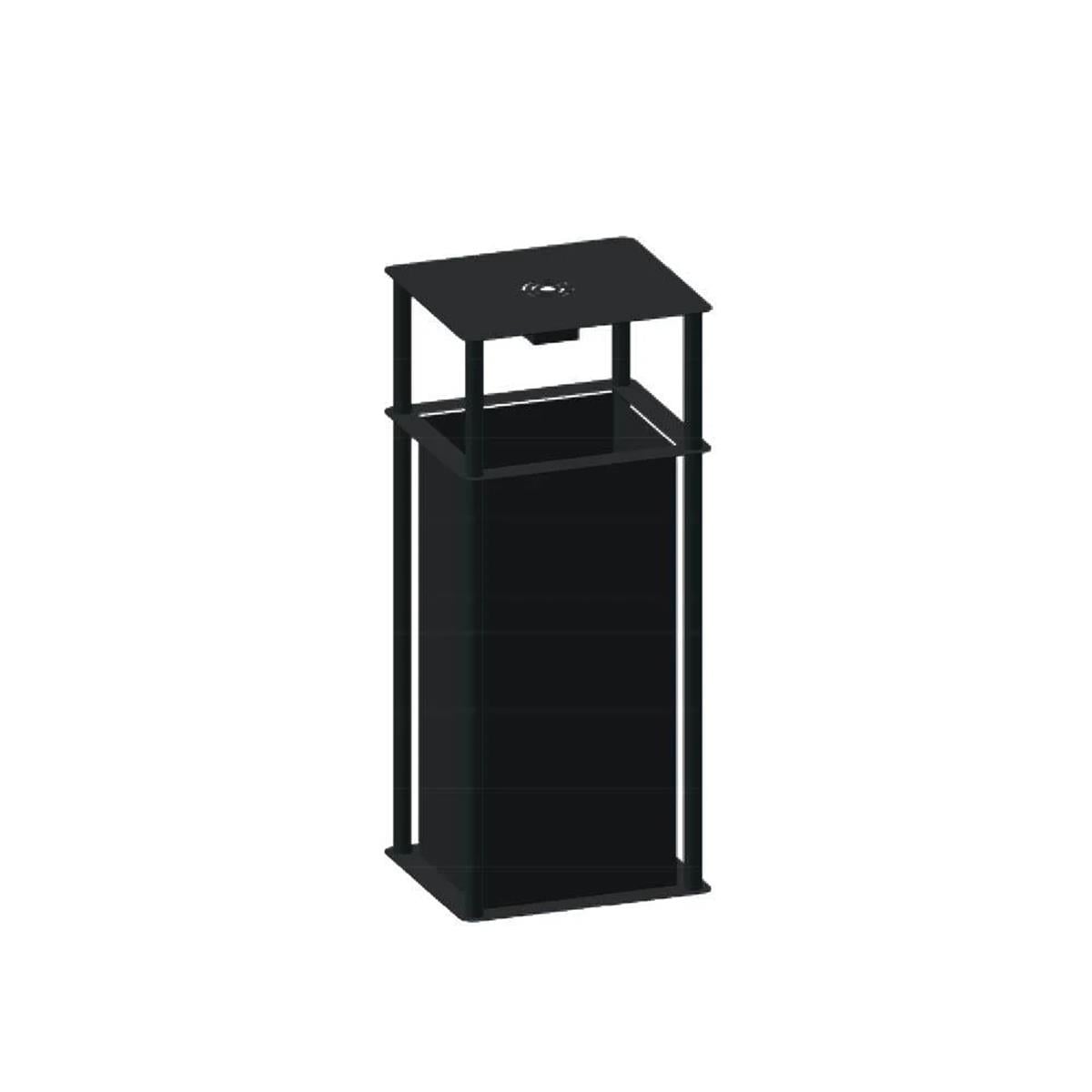 Maxiflow Yuvarlak Kolonlu Küllüklü Çöp Kovası 80 LT