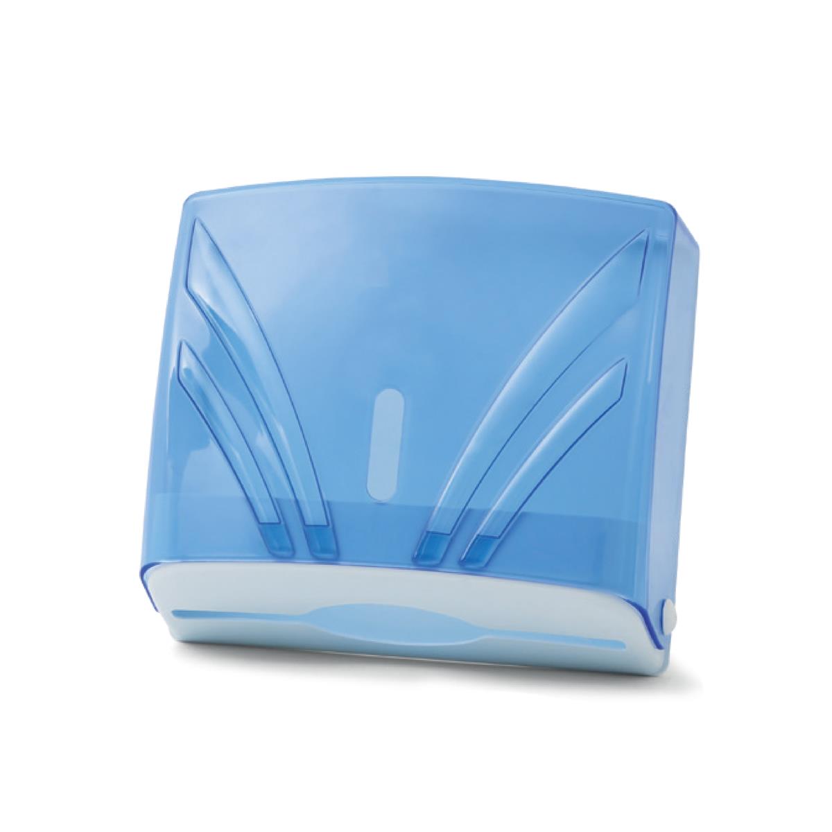 Maxiflow Z Katlı Havlu Dispenseri 200'lük Şeffaf Mavi