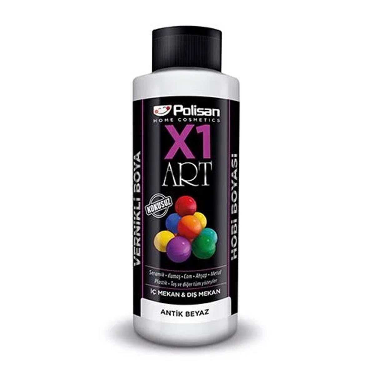 Polisan X1 Art Vernikli Boya Antik Beyaz