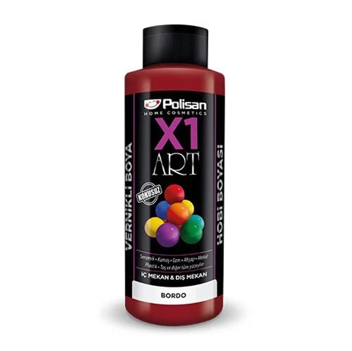 Polisan X1 Art Vernikli Boya Bordo