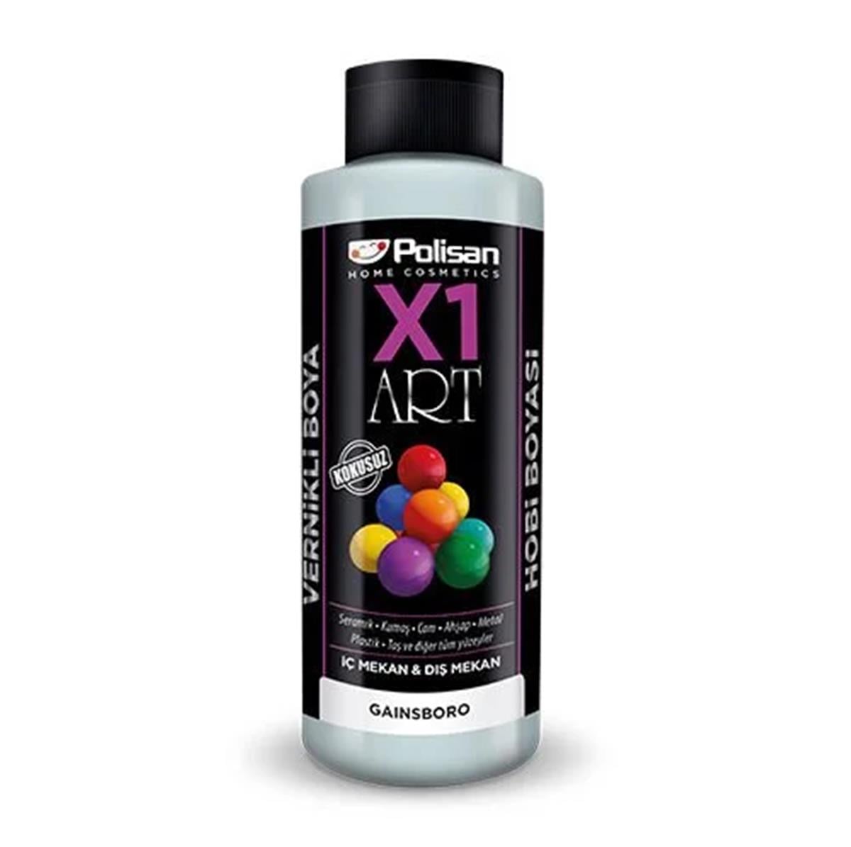 Polisan X1 Art Vernikli Boya Gainsboro