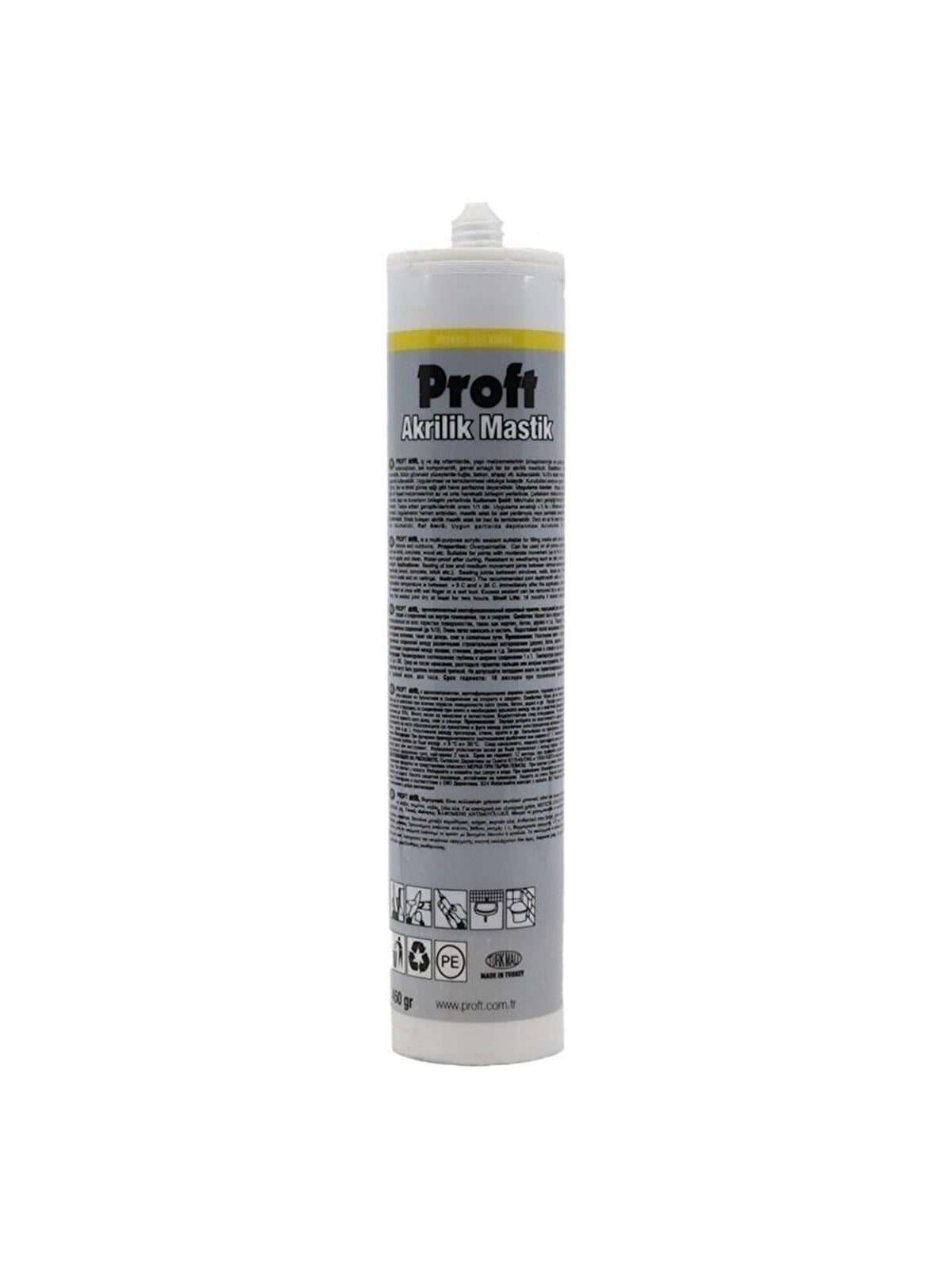 Proft Akrilik Mastik 450 GR (PR100) Gri