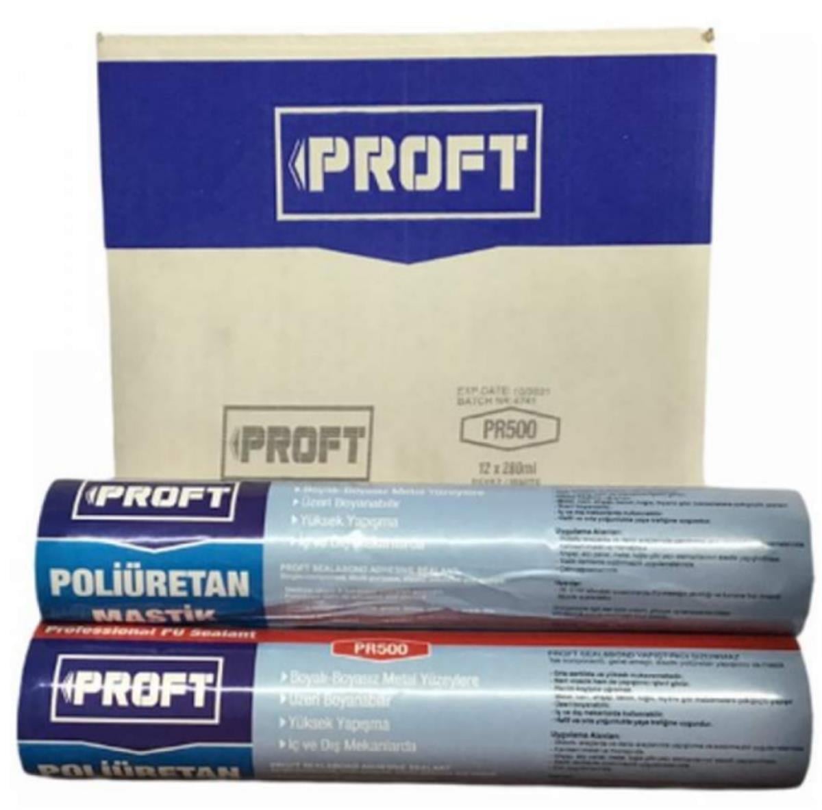 Proft Poliüretan Mastik Sosis 600 ML (PR500) Gri