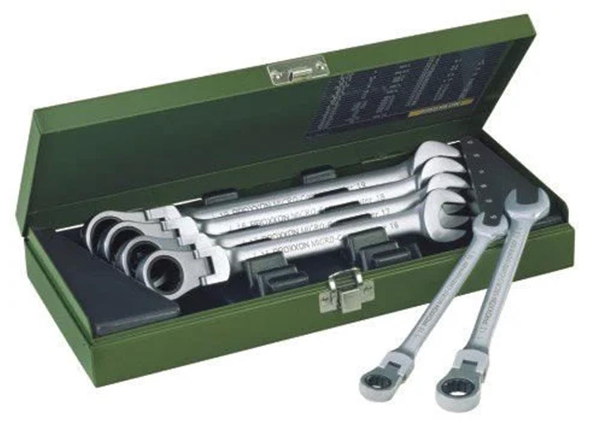 Proxxon 23068 7 Parça Cırcır Kombine Anahtar Mafsal Takım