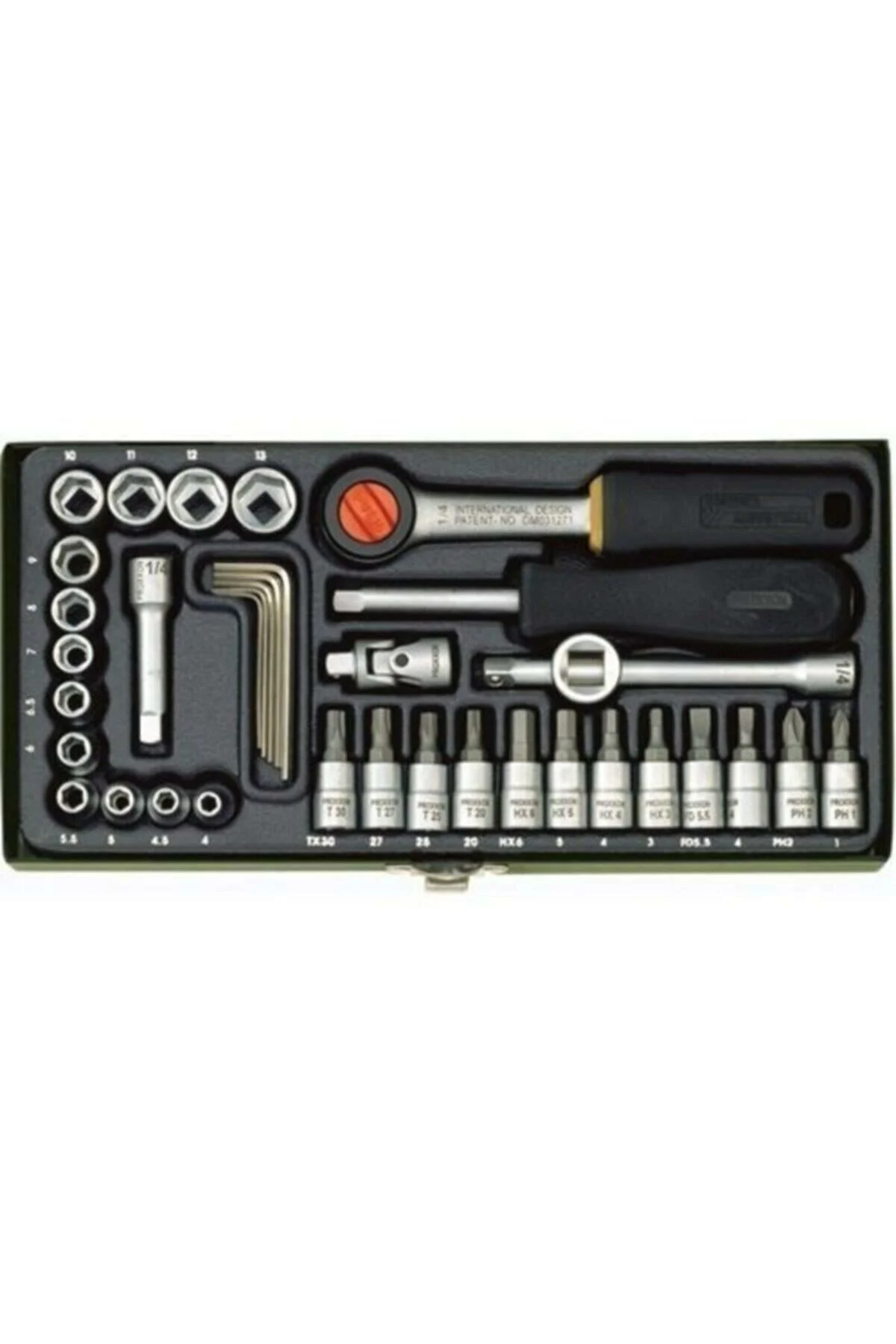 Proxxon 23080 1/4 36 Parçalı Lokma ve Bits Uç Takımı