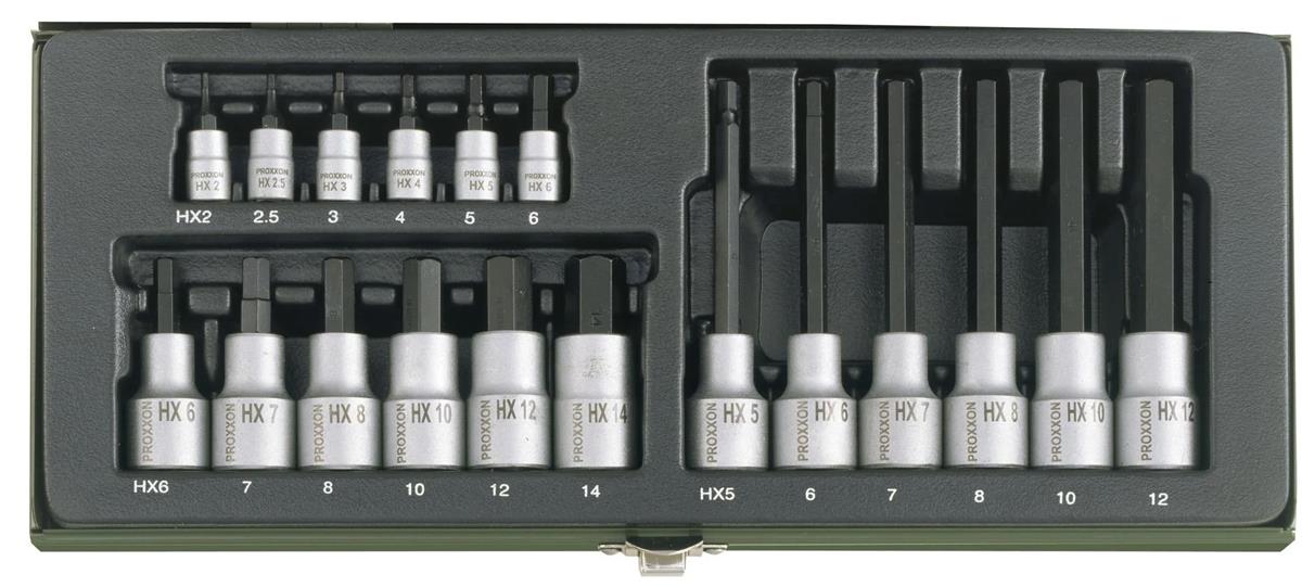 Proxxon 23100 18 Parçalı Allen Lokma Takımı