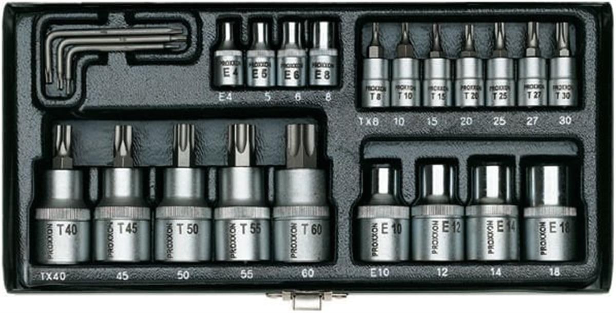 Proxxon 23102 24 Parçalı Torx Lokma Takımı