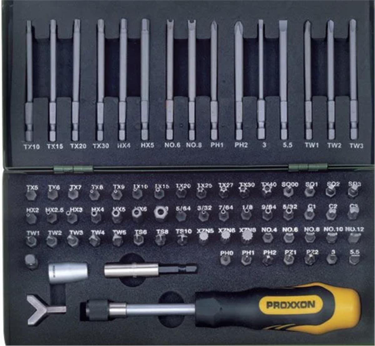 Proxxon 23107 75 Parça Tornavida Bits Uç Takımı