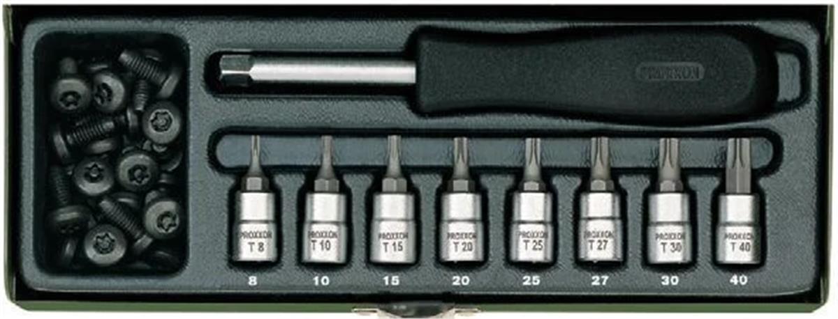 Proxxon 23108 1/4 9 Parçalı Torx Tornavida Takımı