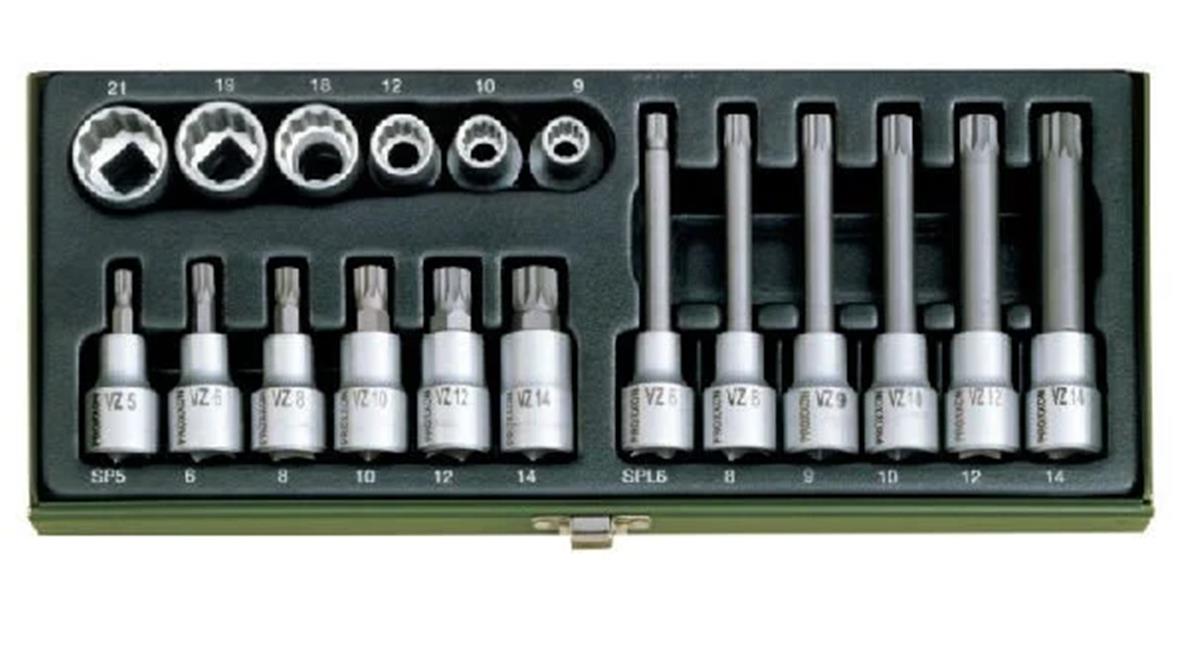 Proxxon 23296 18 Parçalı XZN Lokma Takımı