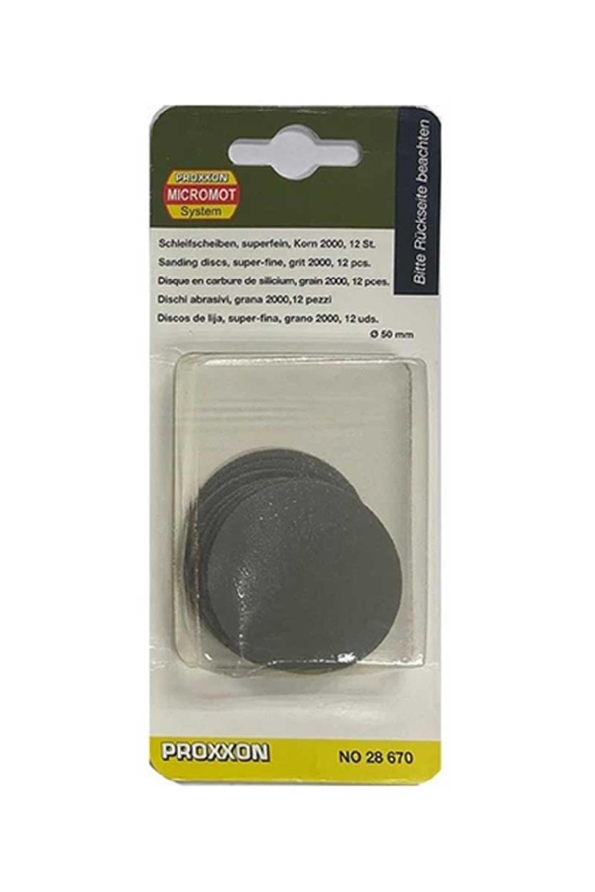 Proxxon 28670 WP/E İçin 2000 Kum Zımpara 12'li