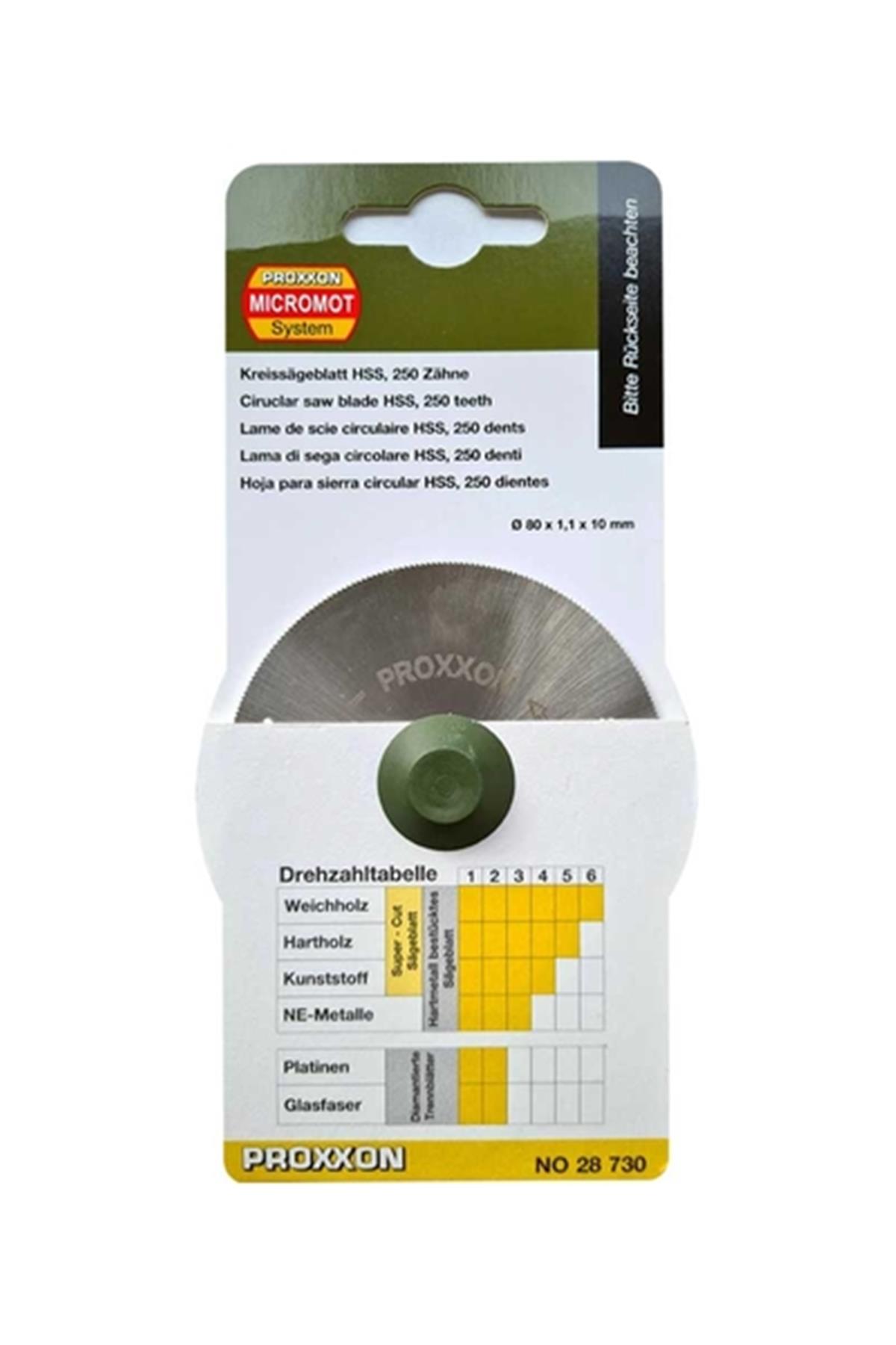 Proxxon 28730 HSS Testere 80x1.1x250 Diş