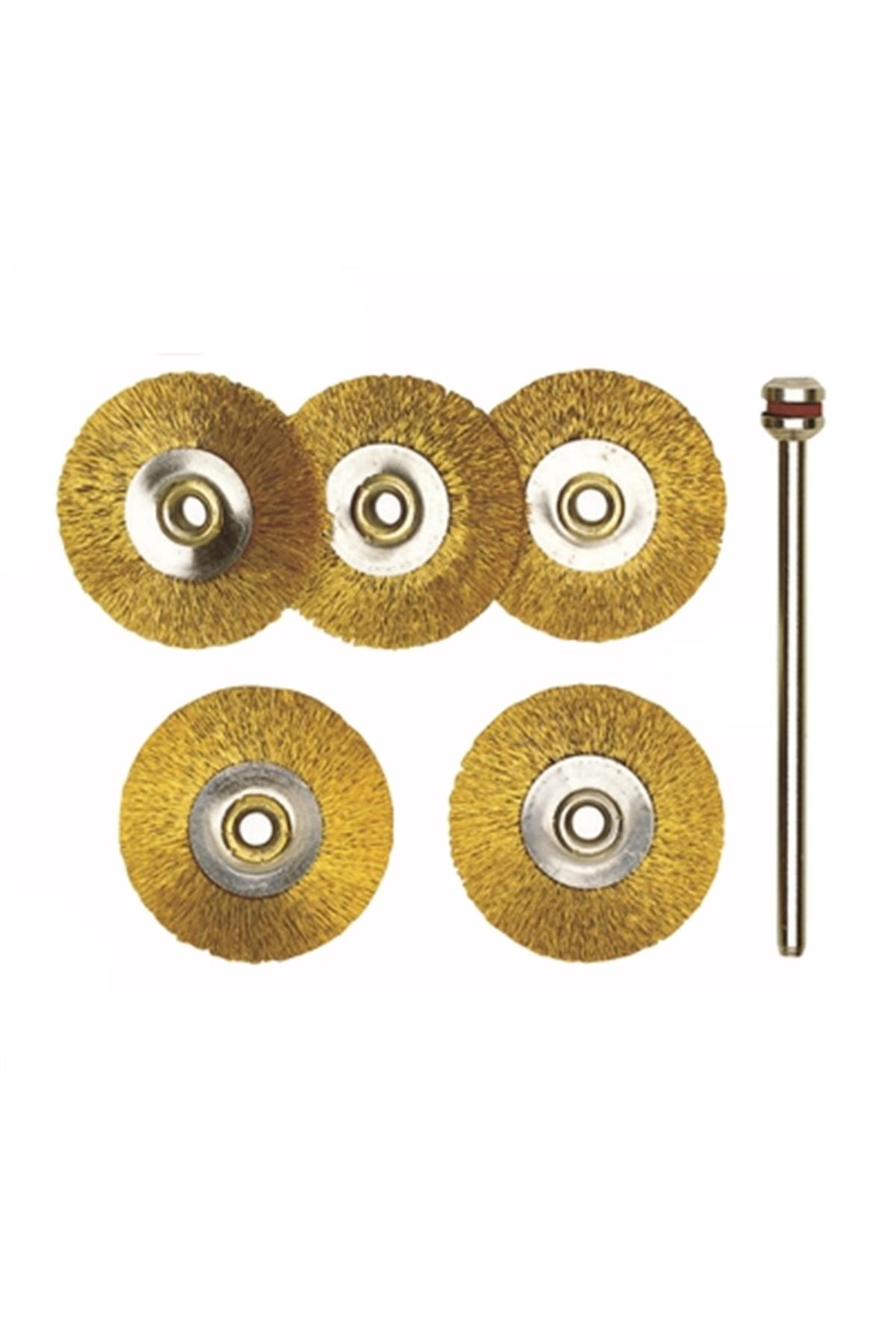 Proxxon 28962 Daire Tel Sarı Fırça 22 mm 5'li