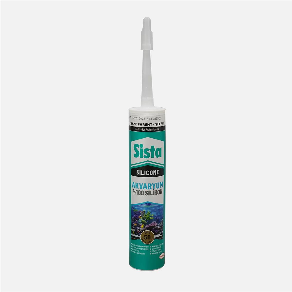 Sista Akvaryum Silikonu Şeffaf 310 ML