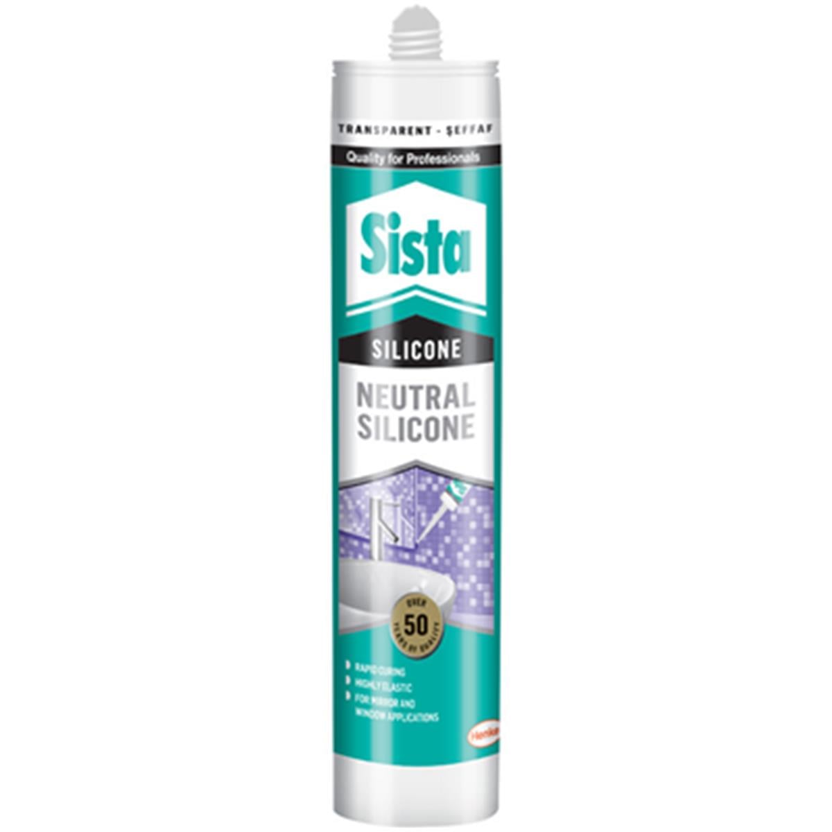 Sista Ayna Silikonu Şeffaf 280 ML