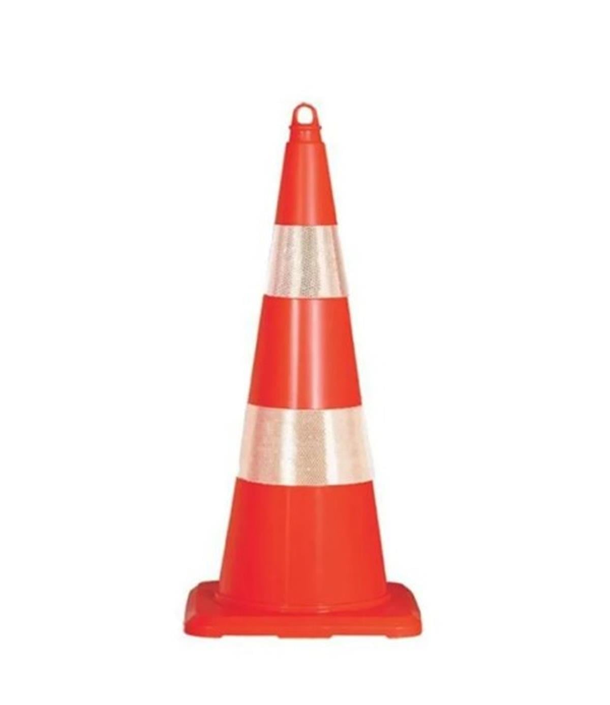 UT 5037 90 cm Kırılmaz Trafik Konisi (Çift Reflektifli)  