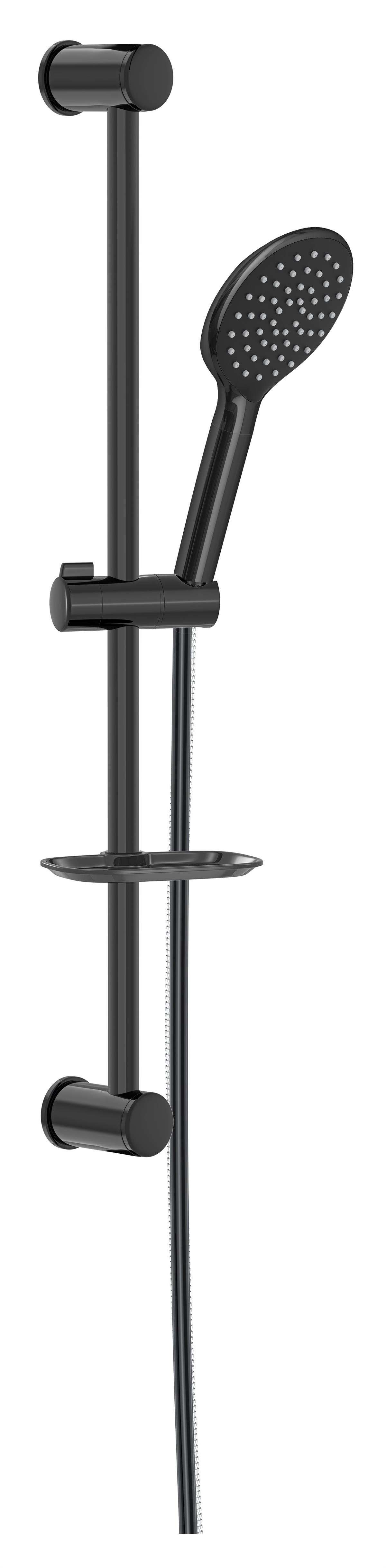 Valtemo Deluxe Jet Black Sliding Duş Seti