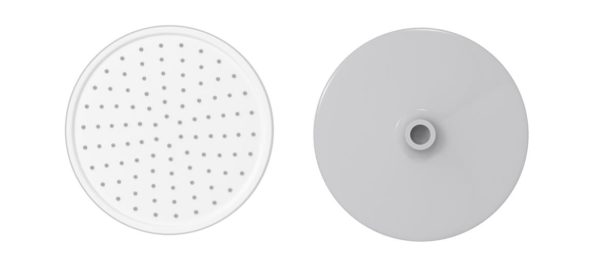 Valtemo Deluxe Silver Grey Tepe Duş Başlığı