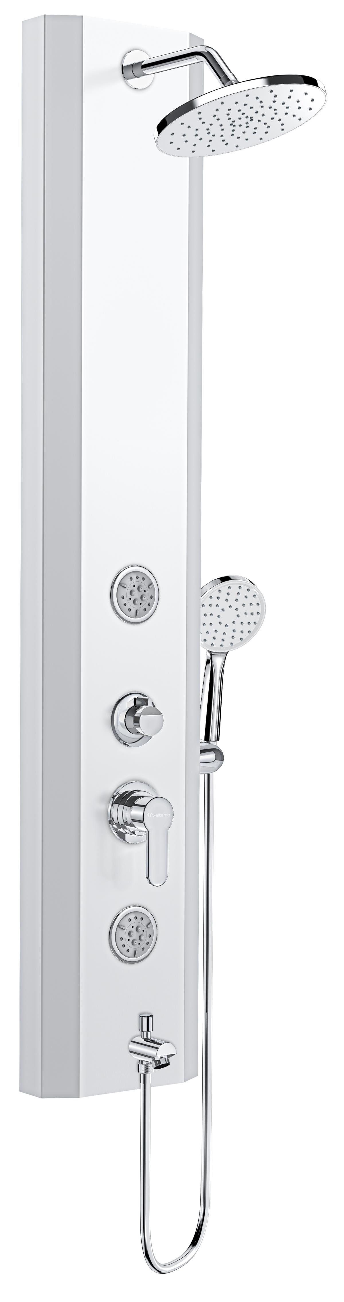 Valtemo Evora White Round Panel Duş Seti